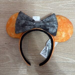 orange + black tie dye halloween ears 🧡 new with tags